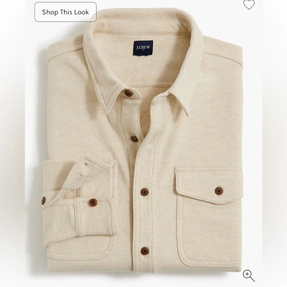 J crew Double-knit work shirt nwot